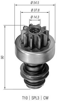 MAGNETI MARELLI Zobrats, Starteris 940113020057